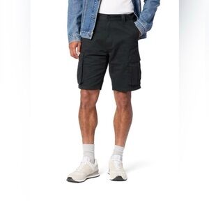 Levi Strauss Signature Men's Black Cargo Shorts